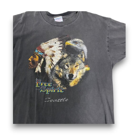 Free Spirit Seattle  VTG 90's Allsport T-Shirt - Picture 6 of 7